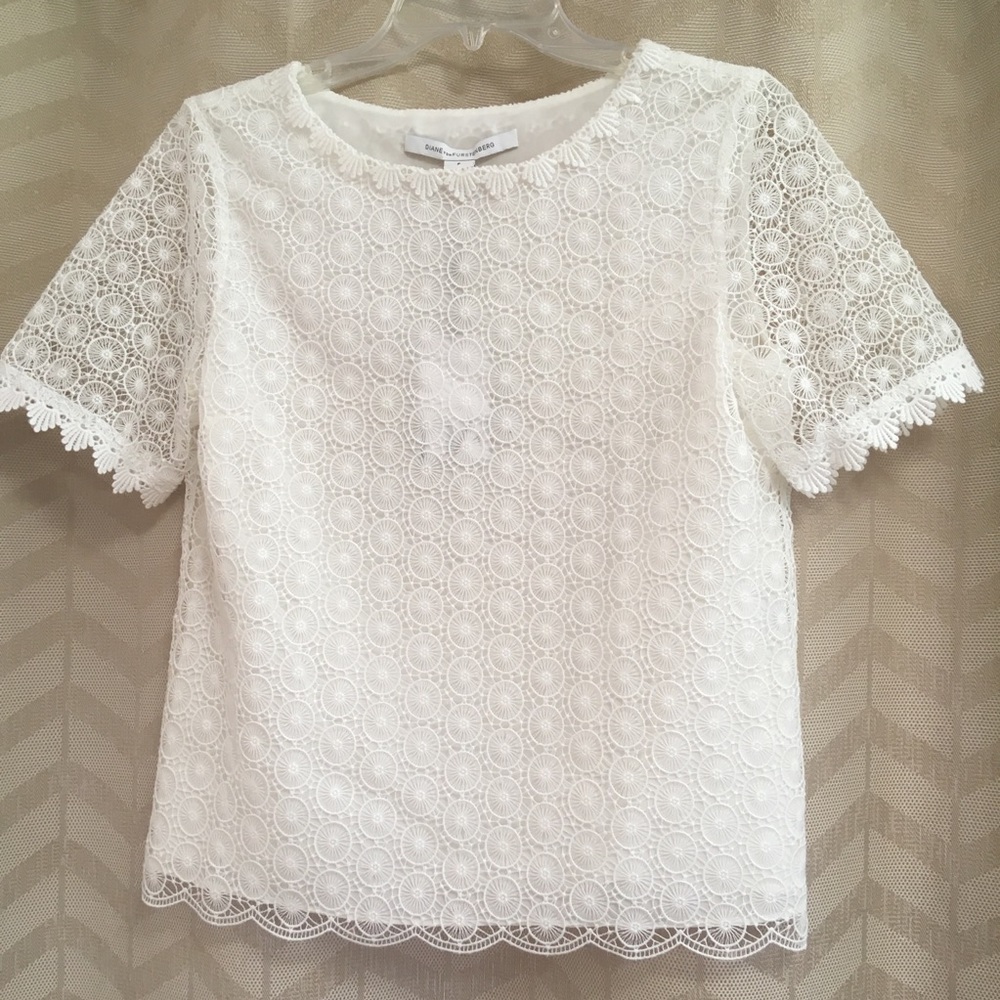DVF • Lace Blouse (NWT)